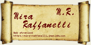 Mira Raffanelli vizit kartica